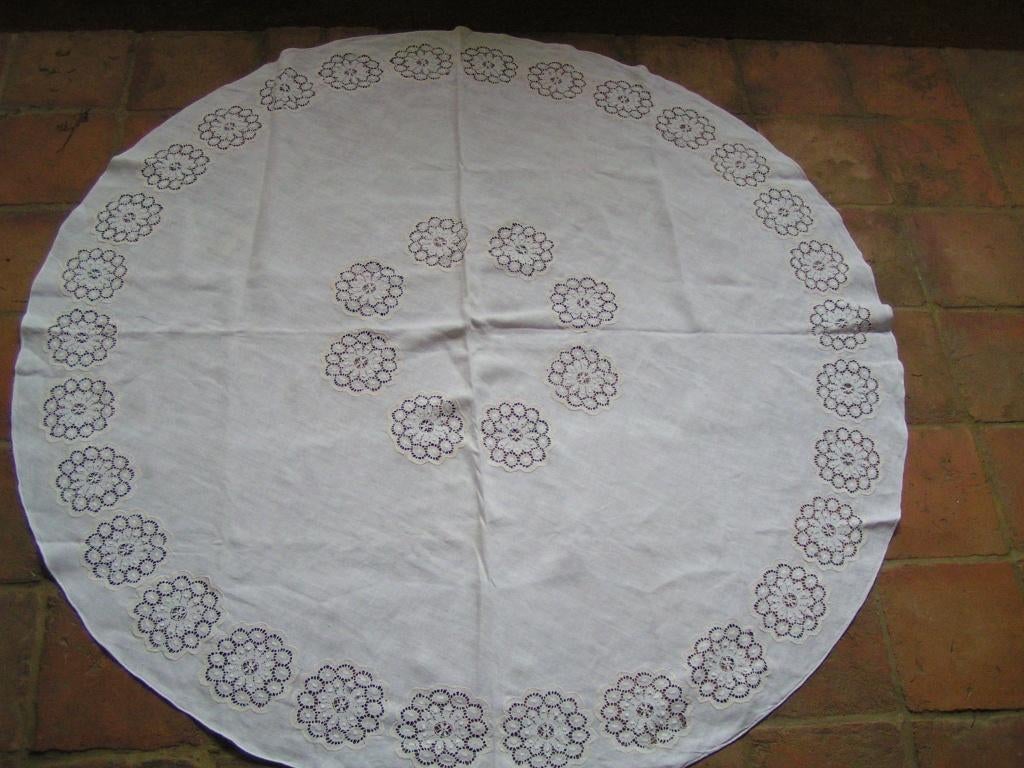 rond tafelkleed nr QQ 752 ger nassau, Huis en Inrichting, Verzenden, Zo goed als nieuw, Rond, Binnen