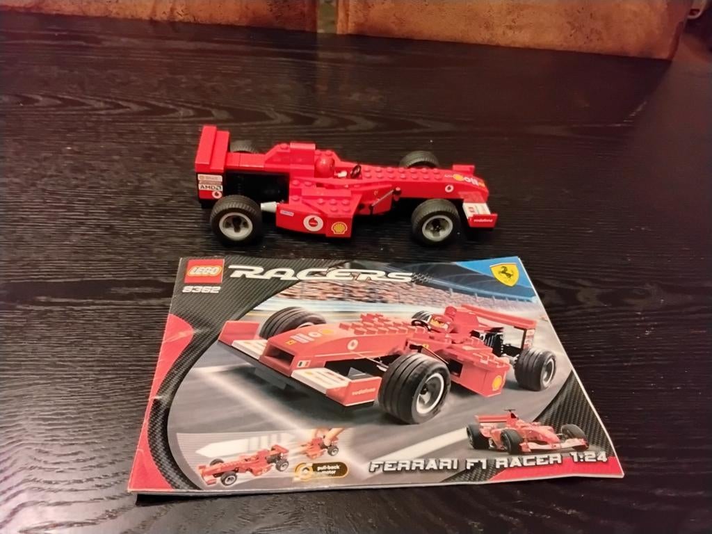 Lego Racers, 8362, Ferrari F1 Racer 1:24, 2004, Compleet, Gebruikt, Lego, Ophalen of Verzenden