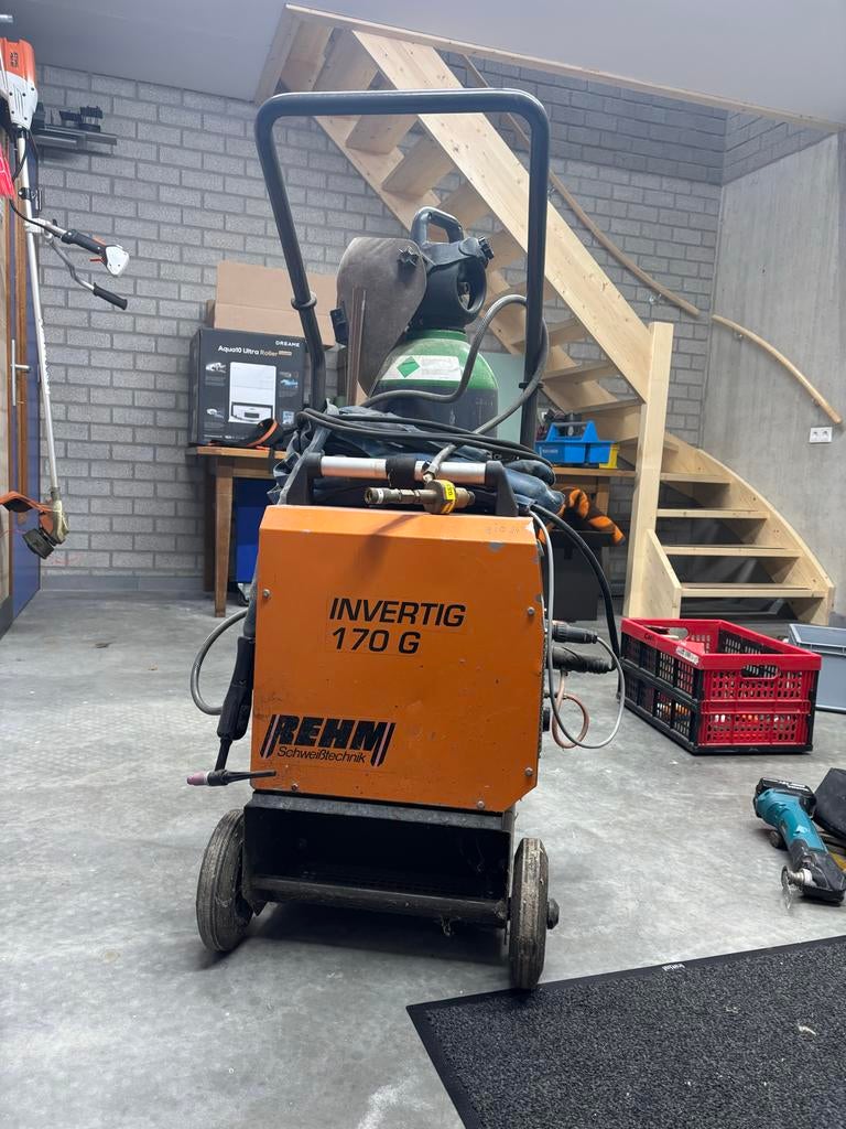 Rehm Invertig 170 G Lasapparaat - TIG/Elektrode, Doe-het-zelf en Verbouw, Ophalen of Verzenden, Gebruikt, 150 tot 250 ampère, Tig