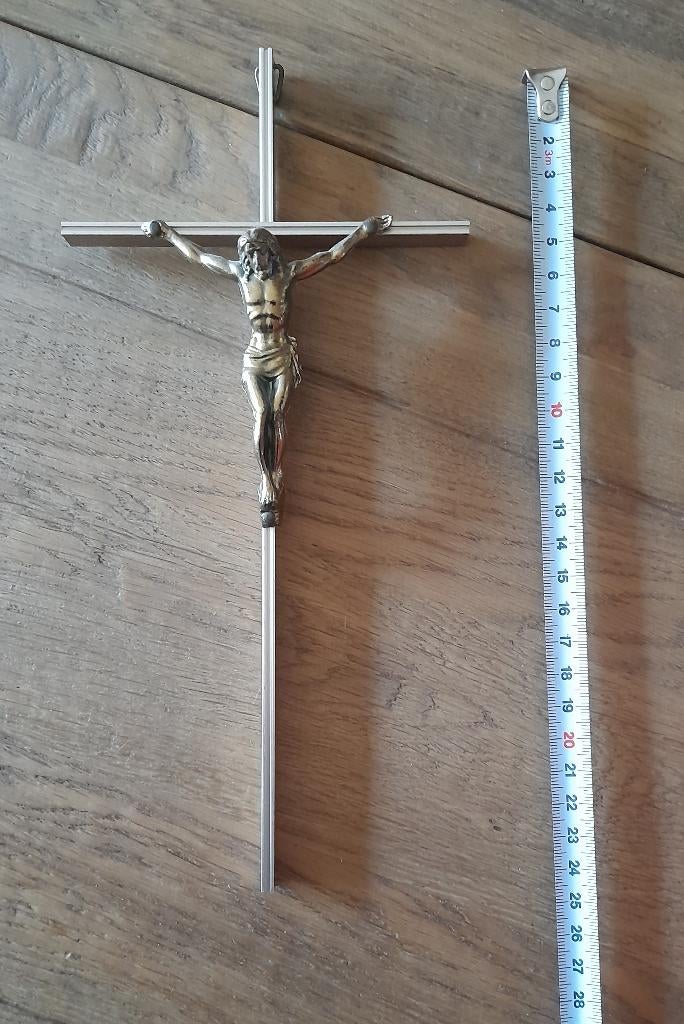 Kruisbeeld Jezus Christus, Verzamelen, Ophalen of Verzenden, Gebruikt, Overige typen, Christendom | Katholiek