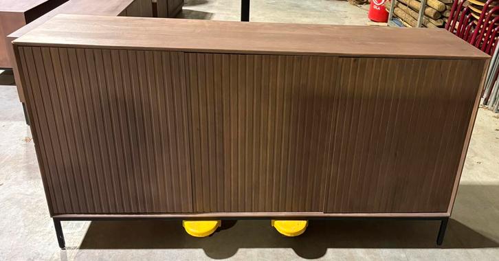 Dressoir Walnoot – Mangohout – 165x45x85 cm – Nieuw, Huis en Inrichting, Kasten | Dressoirs, Nieuw, 150 tot 200 cm, 25 tot 50 cm