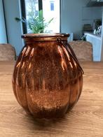 Mooie grote bronzen kaarsenhouder, kandelaar, vaas, Overige kleuren, Ophalen of Verzenden, Minder dan 50 cm, Glas