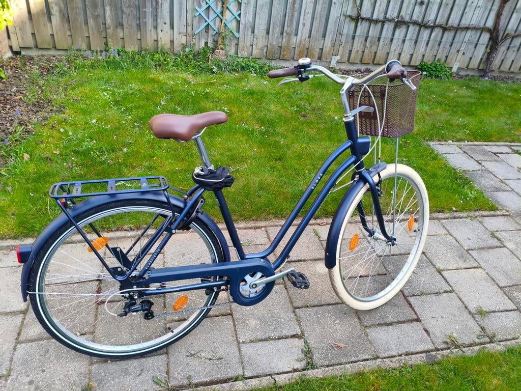 ELOPS Stadsfiets 520 laag frame blauw Dames fiets L, Fietsen en Brommers, Fietsen | Dames | Damesfietsen, Ophalen, Zo goed als nieuw