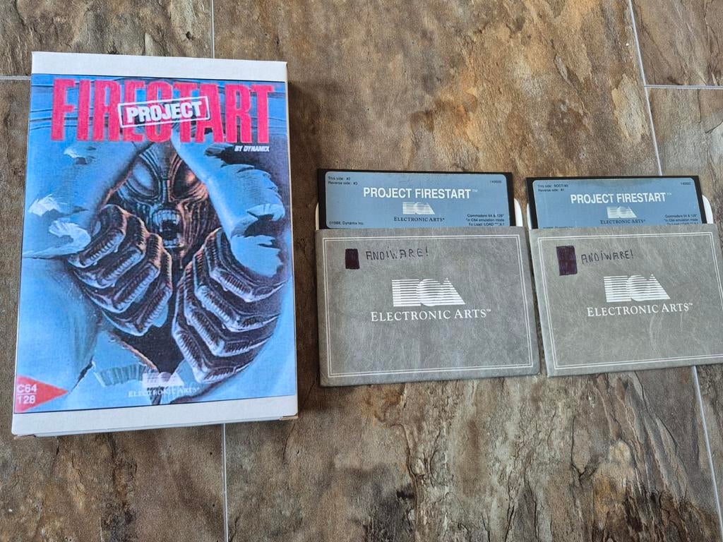 Origineel Commodore 64 C64 Disk Spel: Project Firestart, Spelcomputers en Games, Avontuur en Actie, Gebruikt, 1 speler, Ophalen of Verzenden