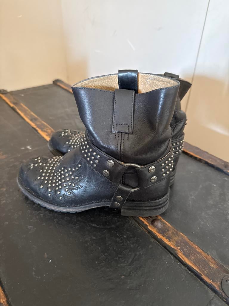 Sendra laarzen met studs - Maat 39, Ophalen, Gedragen, Zwart, Lage of Enkellaarzen