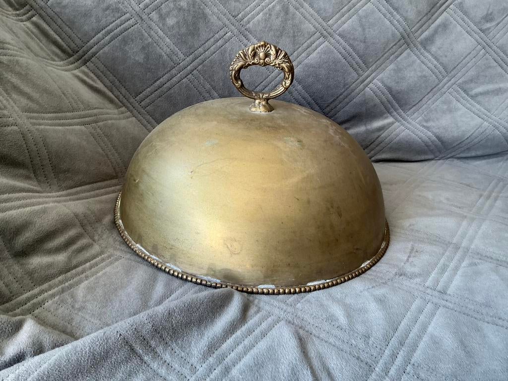 Vintage stalen cloche,brocante cloche,vleeskap, Ophalen