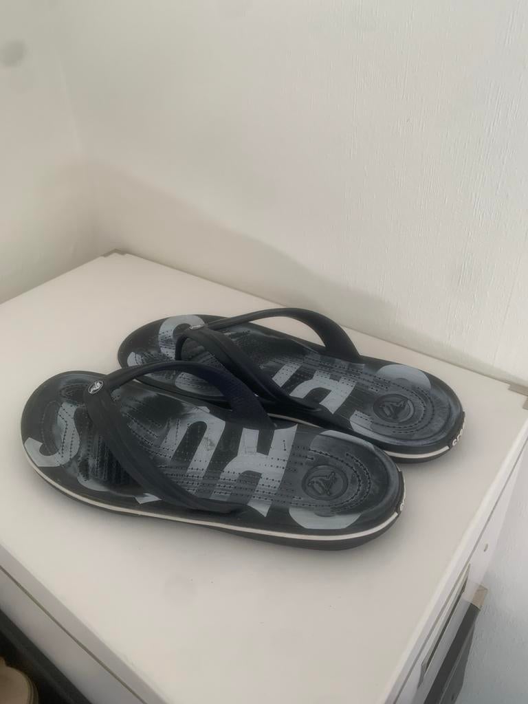 Crocs Slippers Zwart Maat 44/45, Ophalen of Verzenden, Gedragen, Zwart
