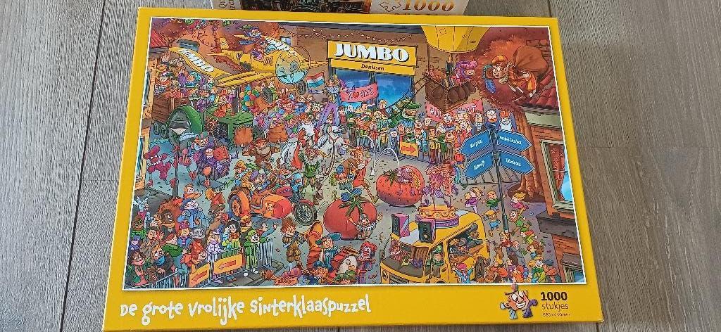 Sinterklaas puzzel 1000 stukjes en Italië puzzel, Ophalen, 500 t/m 1500 stukjes, Zo goed als nieuw, Legpuzzel