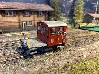 Bemo Om Traktor RhB2/2 58, Hobby en Vrije tijd, Overige merken, Ophalen of Verzenden, Zo goed als nieuw, Gelijkstroom