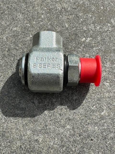 Hydrauliek draai koppeling 3/8 inch  Parker hydraulic Swivel, Ophalen, Nieuw