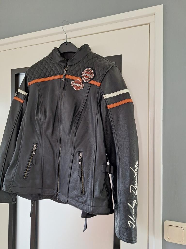 Harley Davidson dames leren jas XL, Motoren, Ophalen, Dames, Jas | leer