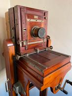 Antieke Houten Studio Camera op Statief, Ophalen of Verzenden, Gebruikt, Spiegelreflex, Overige Merken