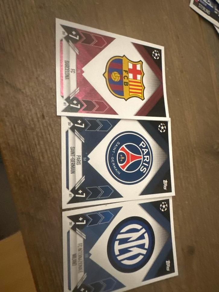 3 Topps Match Attax Champions League Club Kaarten, Verzamelen, Sportartikelen en Voetbal, Zo goed als nieuw, Spelerskaart, Buitenlandse clubs