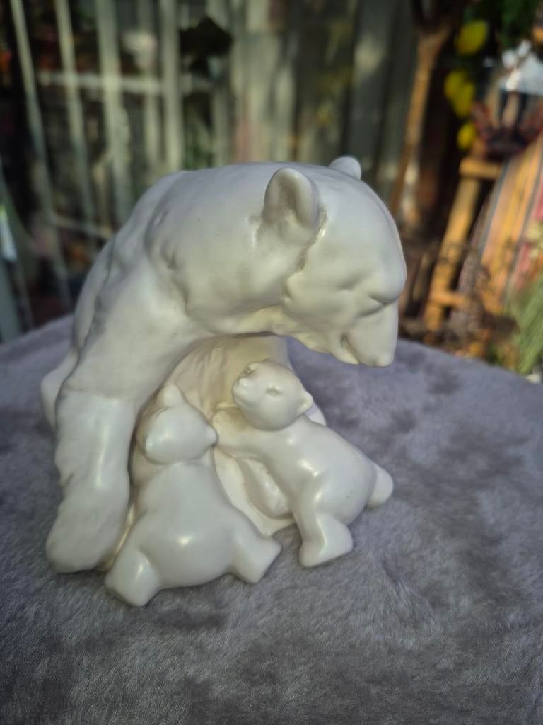 Goebel ijsbeer met twee jongen, Verzamelen, Beelden en Beeldjes, Ophalen of Verzenden