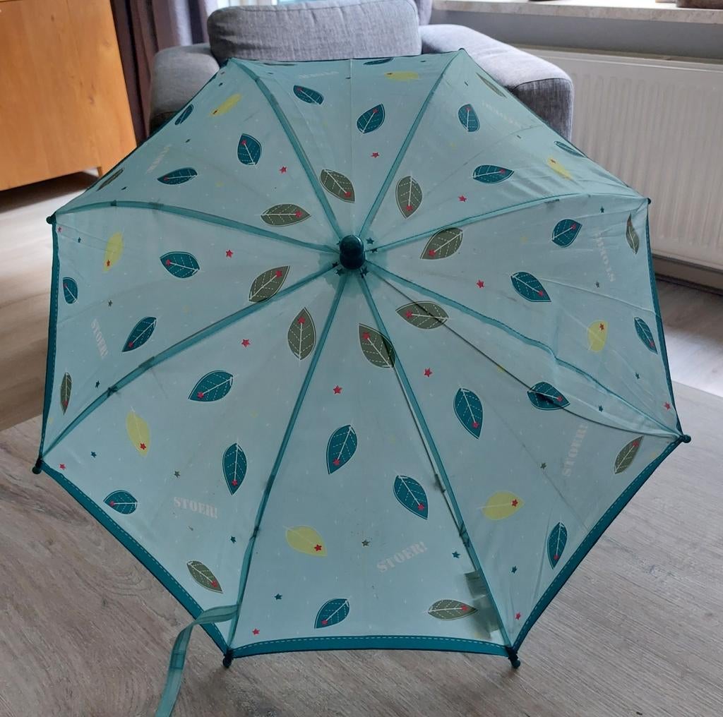 Paraplu met bladeren en sterren patroonvan Stoer, Sieraden, Tassen en Uiterlijk, Paraplu's, Ophalen, Zo goed als nieuw