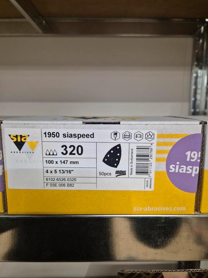 Sia Delta Schuurpapier voor Schuurmachine (50 stuks), Doe-het-zelf en Verbouw, Gereedschap | Schuurmachines, Nieuw, Overige typen