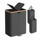 Wasmand met 2 vakken en uitneembare waszak, SONGMICS HOME B.V., Zwart, Compliance@songmicshome.com, Nieuw