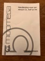 Handleiding Micromega Minium CD, AMP, FM gebruiksaanwijzing, Ophalen of Verzenden, Gebruikt