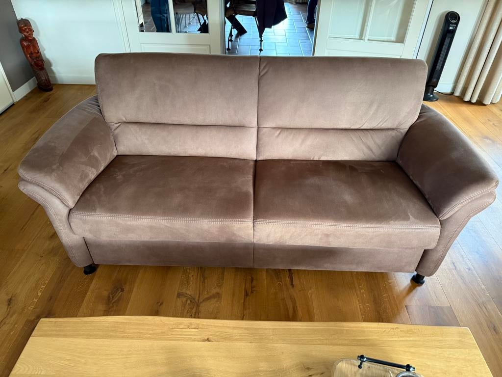 Lichtbruine bank, Huis en Inrichting, Overige materialen, 150 tot 200 cm, Tweepersoons, 75 tot 100 cm