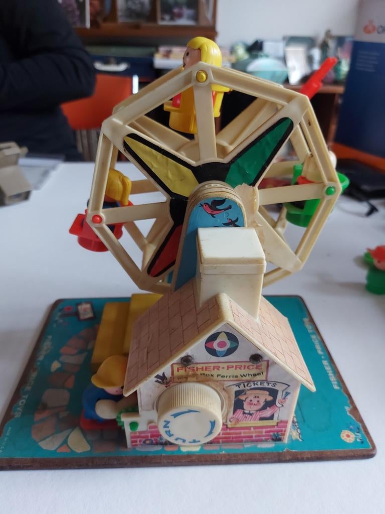 Unieke Fisher-Price Muziekdoos reuzenrad Werkend, Ophalen of Verzenden, Gebruikt, Overige typen, Met geluid