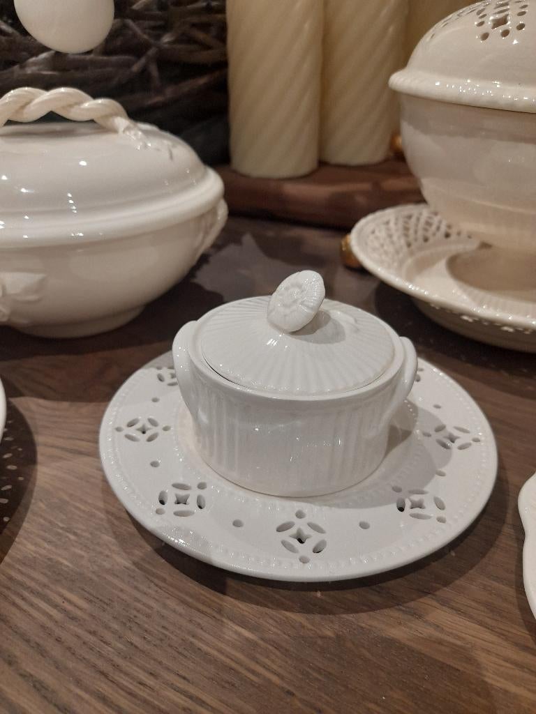 Authentic Leedsware suikerpotje (in goede nette staat ), Ophalen of Verzenden