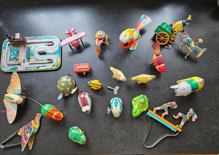 Blikken speelgoed jaren '50 - Verzamelaarsobjecten, Antiek en Kunst, Antiek | Speelgoed, Ophalen of Verzenden