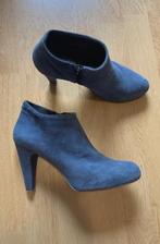 Laarsjes met hak blauw, Blauw, Ophalen of Verzenden, Schoenen met hoge hakken, Gedragen