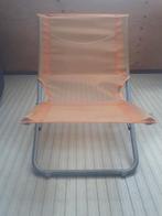 Lage Opklapbare Tuinstoel., Ophalen of Verzenden, Gebruikt, Aluminium, Inklapbaar