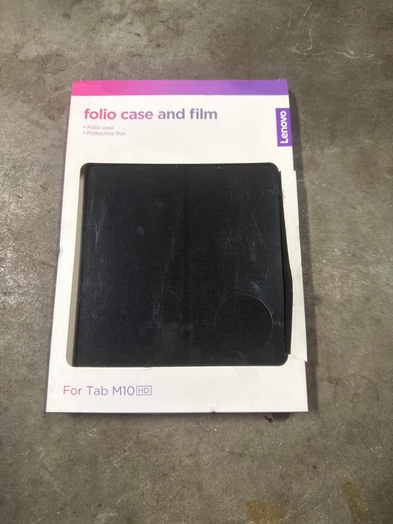 Lenovo Folio Case en Film voor Tab M10 HD nieuw, Ophalen of Verzenden, Nieuw, Bescherming voor- en achterkant