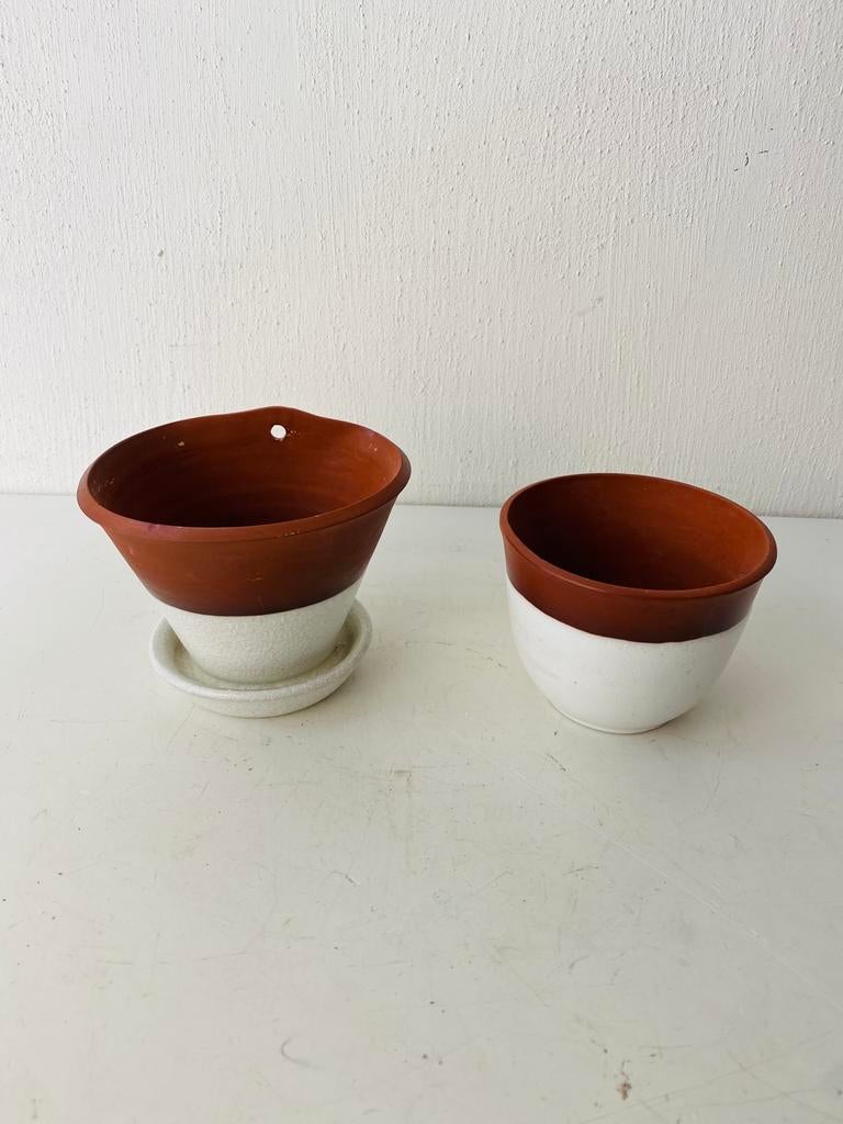 Ravelli keramiek set bloempotjes , jaren 70, Ophalen of Verzenden, Huis en Inrichting