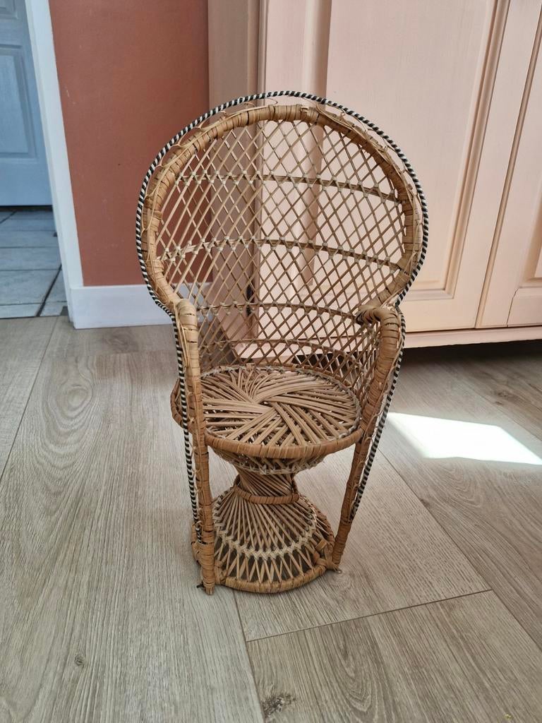 Rotan poppen pauwenstoel, Ophalen, Stoel(en)