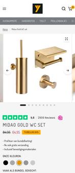 WC set: rolhouder, handdoekhaakje, borstel, Ophalen of Verzenden, Nieuw, Toilet