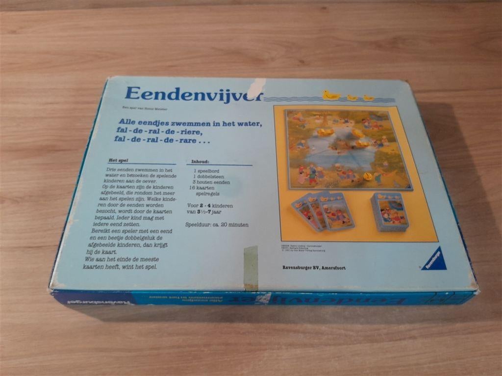Eendenvijver - alle eendjes zwemmen in het water - s5788, Hobby en Vrije tijd, Gezelschapsspellen | Bordspellen, Verzenden, Zo goed als nieuw