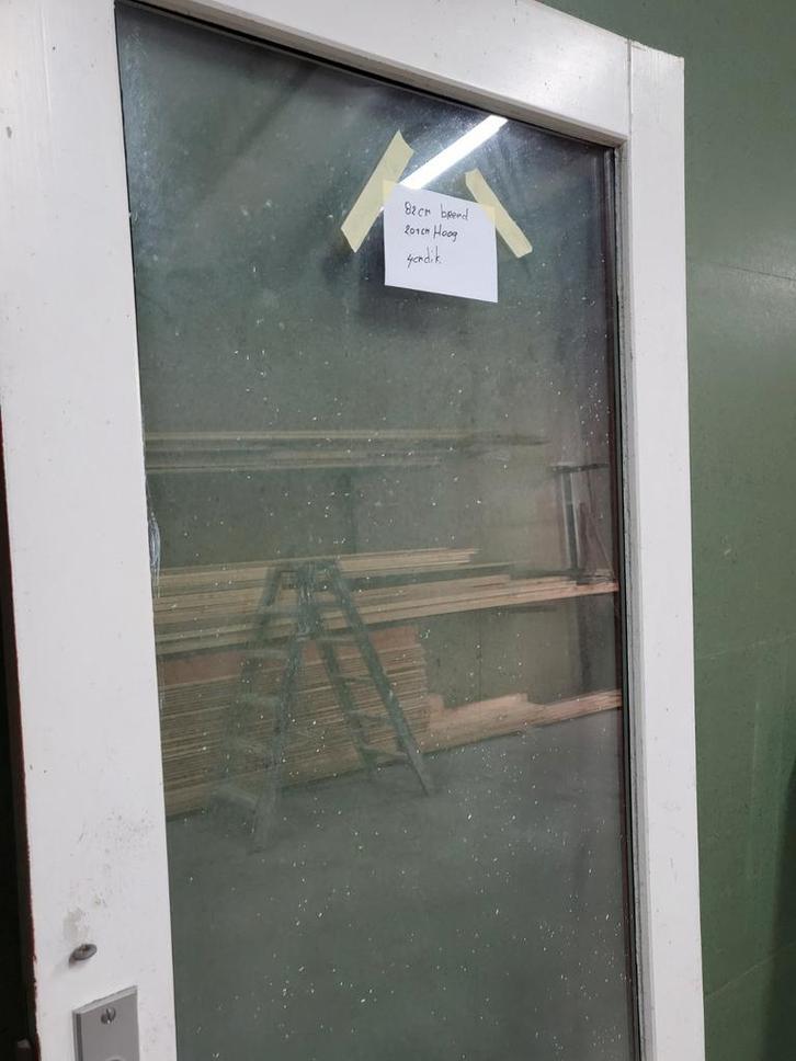 Buitendeur met dubbelglas, Doe-het-zelf en Verbouw, Deuren en Horren, Gebruikt, Buitendeur, 200 tot 215 cm, Ophalen of Verzenden