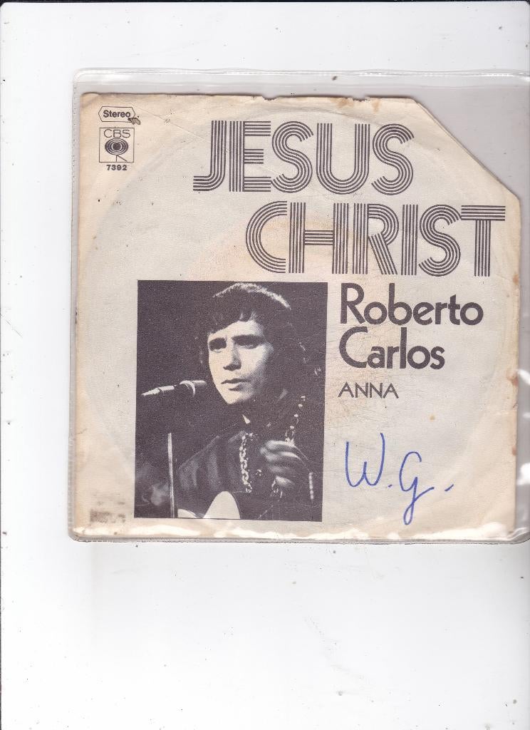 Single Roberto Carlos - Jesus Christ, Ophalen of Verzenden, Gebruikt, Pop