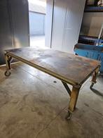Lastafel werkbank stalen blad, Doe-het-zelf en Verbouw, Werkbanken, Ophalen, Gebruikt, 170 cm of meer