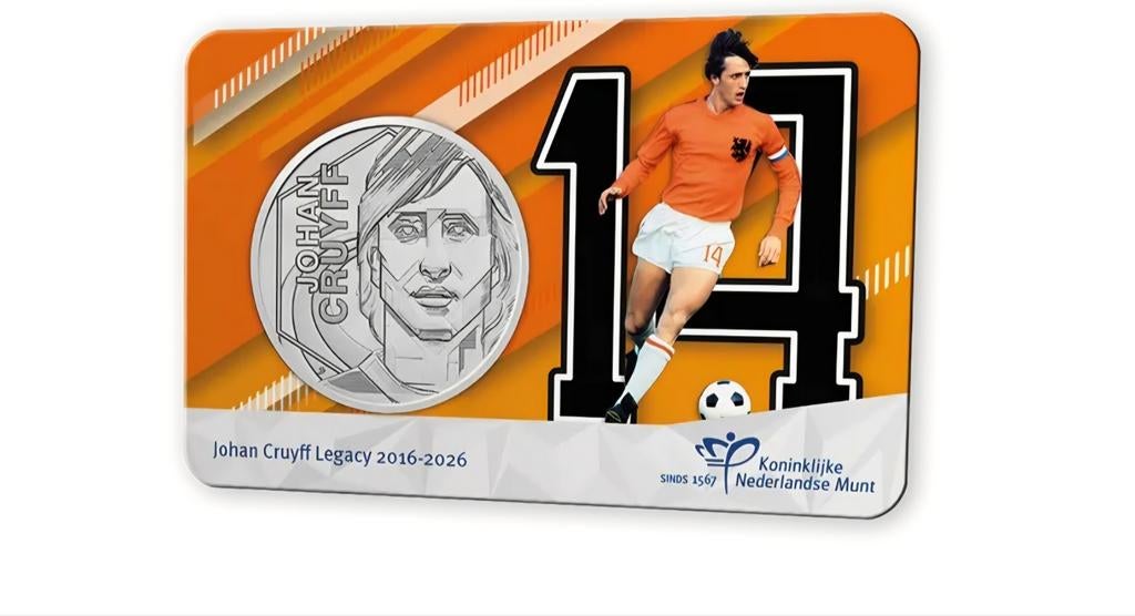 Johan Cruyff Legacy munt 2016-2026, Ophalen of Verzenden, Losse munt