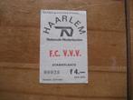 voetbal kaartje haarlem vvv, Ophalen of Verzenden, Gebruikt, Overige binnenlandse clubs, Poster, Plaatje of Sticker