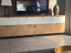 Besta tv meubel 240 cm breed met eiken blad, Ophalen, Gebruikt, 200 cm of meer, Minder dan 100 cm