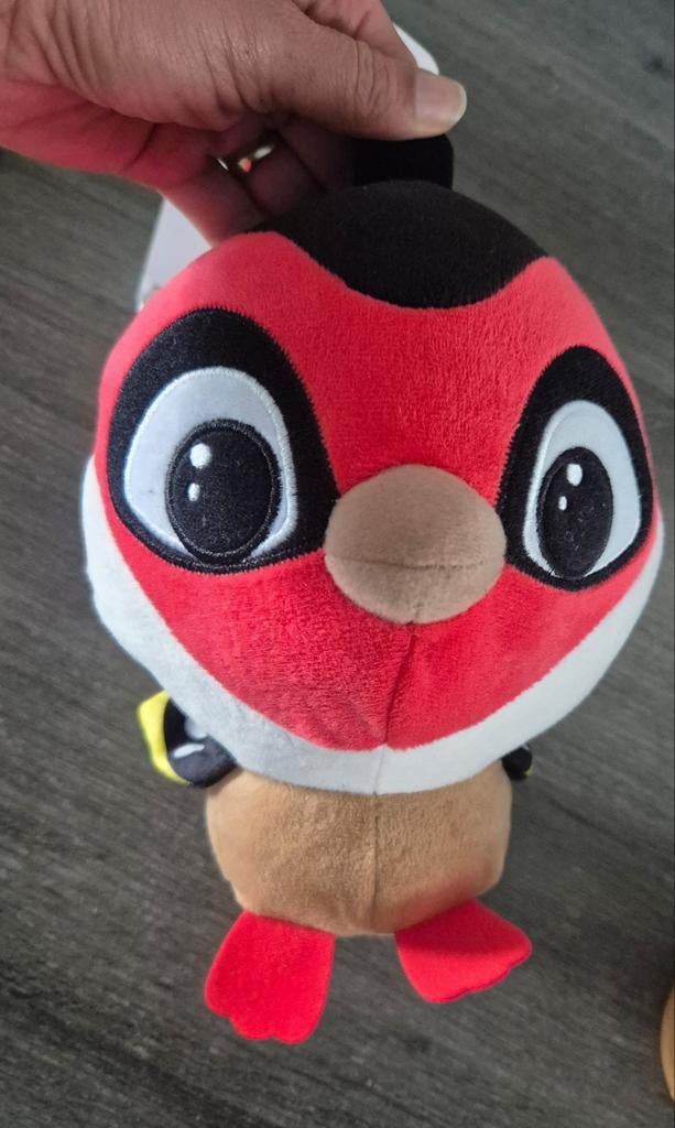Rood vogeltje knuffel - Zo goed als nieuw, Overige typen, Ophalen of Verzenden, Zo goed als nieuw, Middelgroot (20 tot 80 cm)