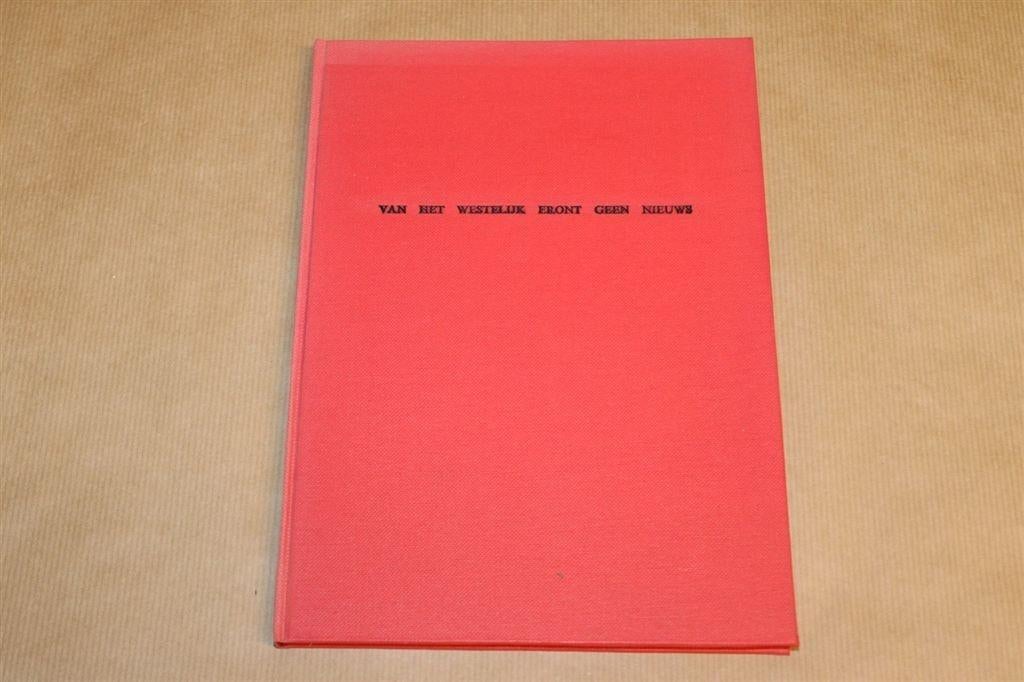 Film Album - Van het Westelijk front geen nieuws - 1e druk!!, Boeken, Ophalen of Verzenden, Gelezen