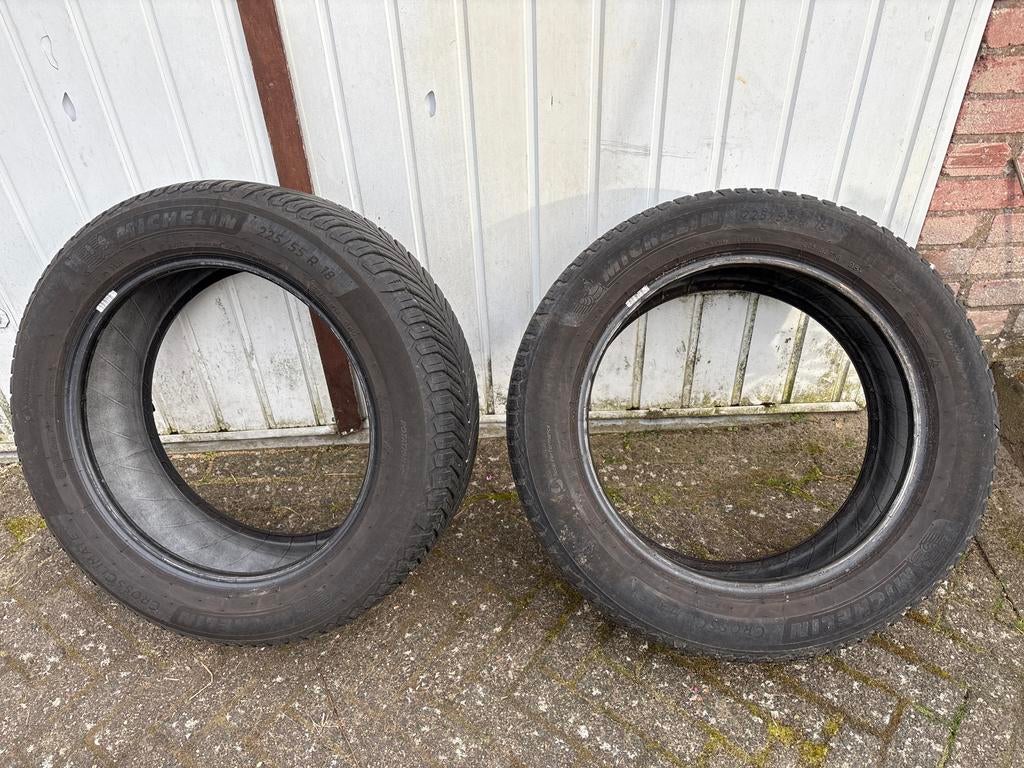 Twee Michelin banden 225/55 R 18, Ophalen, Gebruikt