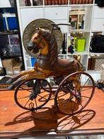 Antiek houten speelgoedpaard op wielen, Ophalen of Verzenden