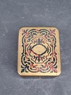 Schildpad doosje Boulle marqueterie voor   zakhorloge, Ophalen of Verzenden