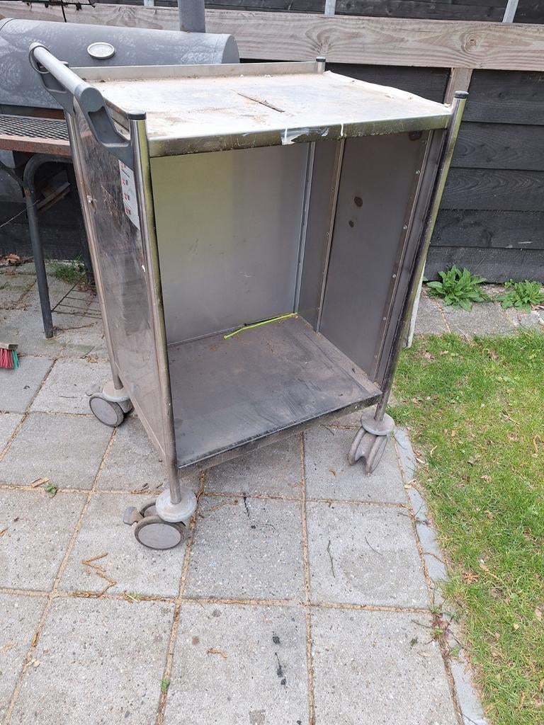Gereedschapwagen, trolly RVS, Tuin en Terras, Ophalen, Kunststof, Overige typen