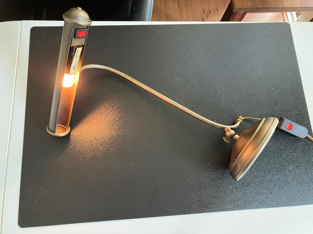 Tafellamp, Ophalen of Verzenden, Zo goed als nieuw, Metaal, Minder dan 50 cm