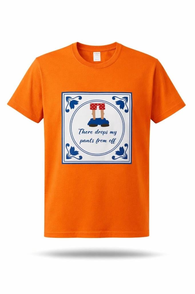 Partij oranje t-shirts heren met slogan 509 stuks koningsdag, NHP International, Nieuw, Ophalen of Verzenden, Info@nhp-international.com