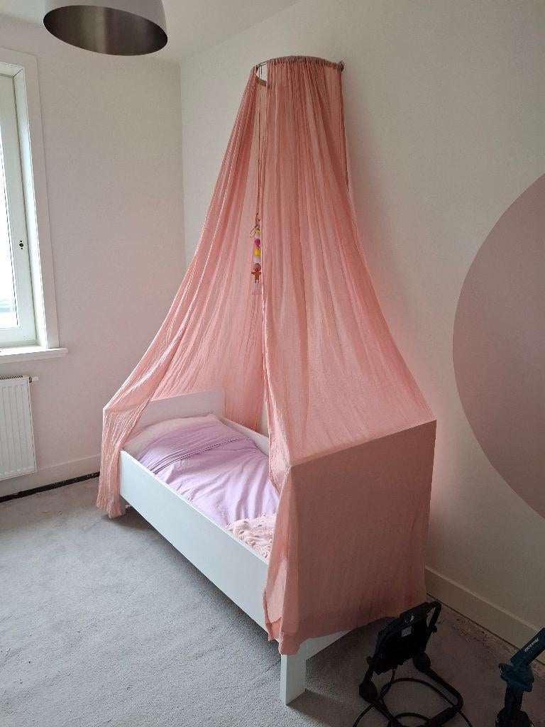 Klamboe muurbevestiging incl. gordijn, Ophalen, Gebruikt, Klamboe