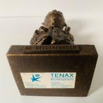 Bronzen beeldje 'De Gelderlander' 📰 TENAX Beeldengieterij, Antiek en Kunst, Ophalen of Verzenden