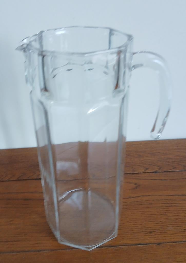 Grote Sapkan Waterkan 2 liter, Arcoroc Octime helder glas, Overige typen, Ophalen of Verzenden, Overige stijlen, Glas